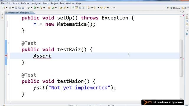 Universidade XTI - JAVA - 114 - Teste Unitário com JUnit смотреть онлайн