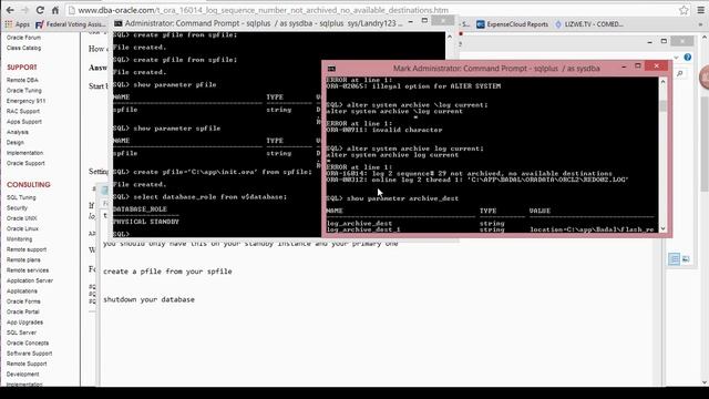resolve the ora 16014 00312 errors смотреть онлайн