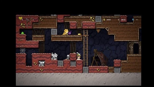В первый раз играю в spelunky. Я очень много умираю :) смотреть онлайн