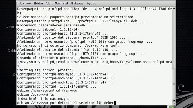 7. Servidores Web en Linux Debian Lenny смотреть онлайн