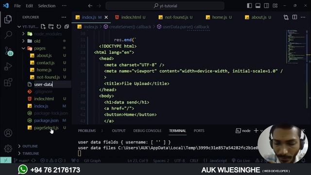 ? NODE JS | COMPLETE TUTORIAL - Part 07 | SINHALA | File Upload - Formidable | AUK Learning Center смотреть онлайн