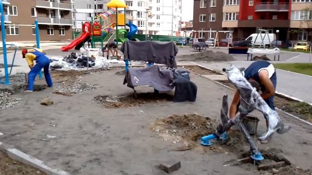 Сборка детской игровой площадки смотреть онлайн