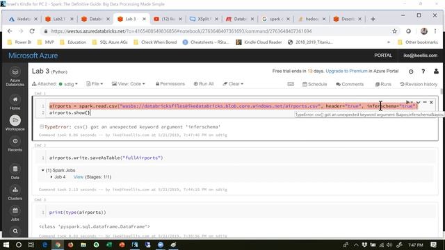 SDTIG - Intro to Azure Databricks/Python/Spark Part 2 of 5 смотреть онлайн