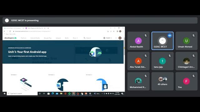 Compose Camp #1 Introductory Session Highlights | GDSC MCET смотреть онлайн