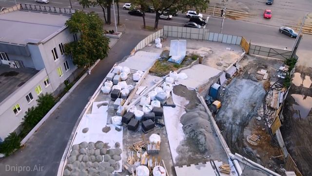 Ремонт бульвара Кучеревского, Днепр, сентябрь 2021. смотреть онлайн
