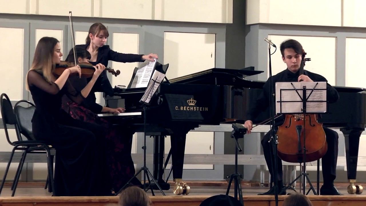 З.Фибих - Трио для фортепиано, скрипки и виолончели, 1 часть смотреть онлайн