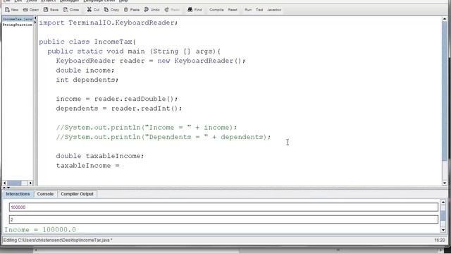 Java Income Tax Calculator смотреть онлайн