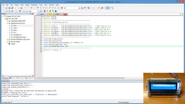 STM32. Урок 22. I2C. Практика. I2C переходник на LCD1602