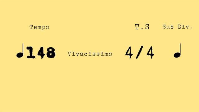 METRONOME - 148 BPM VIVACISSIMO смотреть онлайн