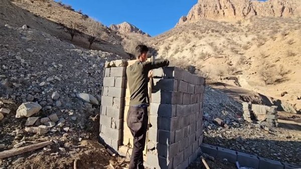 nomadic life of Iran؛ trying to repair the house together and making eachother happy