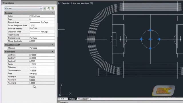 Autocad 2015. Tema 21.0 La paleta Propiedades. смотреть онлайн
