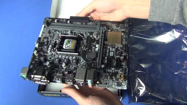 ASUS H110M-K - распаковка смотреть онлайн