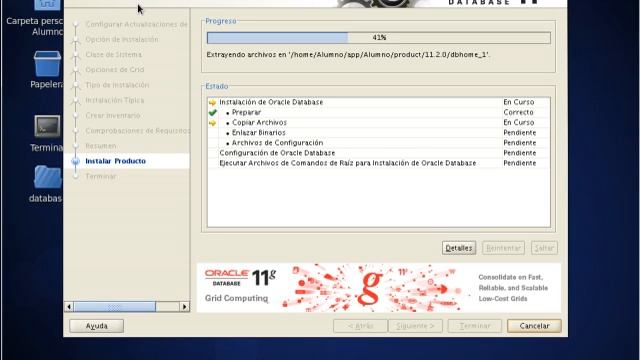 Instalación Oracle 11g EE Centos 6.2 - Carlos Uribe смотреть онлайн