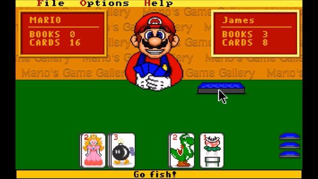 Mario's Game Gallery Go Fish Gameplay смотреть онлайн