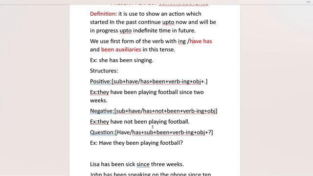 present perfect continouse tense english grammer смотреть онлайн