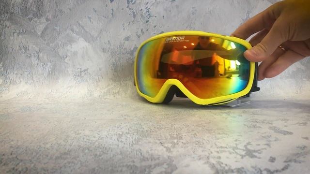 Обзор горнолыжной маски Brenda OTG HOORN yellow-red revo смотреть онлайн