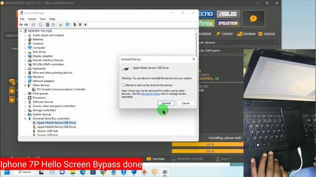Iphone 7/7+ icloud bypass 100% success | Unlock tool fix all bugs | Unlock tool error fix | 2023 смотреть онлайн