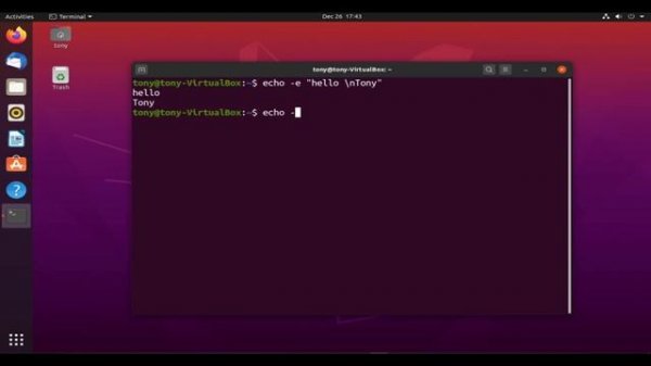 Linux echo Command