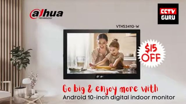 Dahua Android 10-inch digital indoor monitor - VTH5341G-W смотреть онлайн
