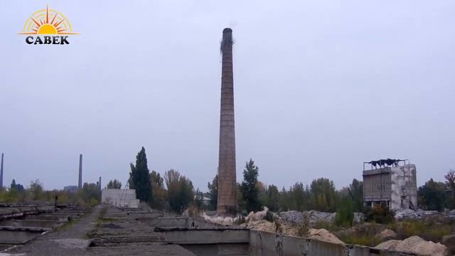 Кирпичная труба высотой 50 м г. Рубежное смотреть онлайн