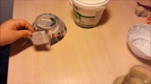 Как сделать миску из папье-маше