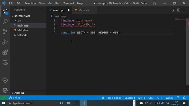 SDL 2 Tutorial Windows and Visual Studio Code Setup | Visual Studio Code, Game Dev смотреть онлайн