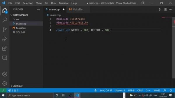 SDL 2 Tutorial Windows and Visual Studio Code Setup | Visual Studio Code, Game Dev