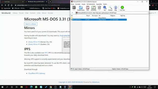 Oracle VM Virtualbox Üzerinden MS-DOS 3.31 Kurulumu смотреть онлайн