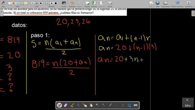 PROBLEMA DE PROGRESION ARITMETICA смотреть онлайн