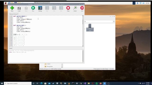 Morse code GUI raspberry pi смотреть онлайн