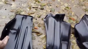 Видеообзор - Задние подкрылки на Honda fit GD....