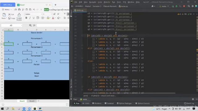 Program GUI tkinter Gauss Seidel dalam Python смотреть онлайн