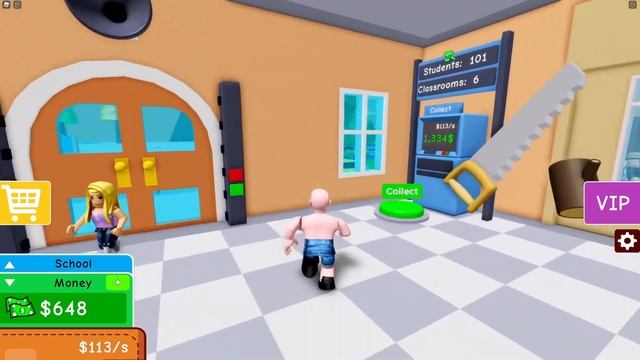 Встретил Брата Близнеца в ROBLOX!!! | My School Tycoon! смотреть онлайн