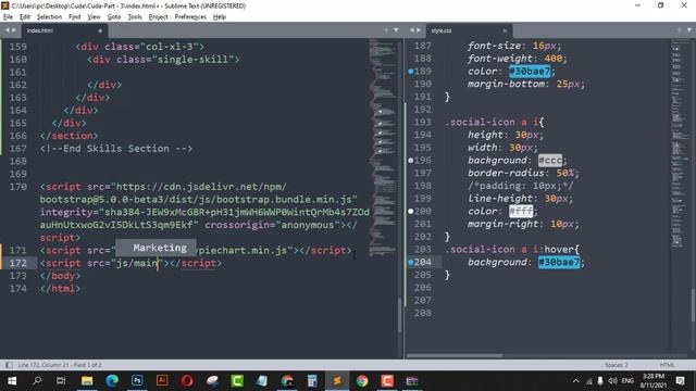 Cuda Template PSD to HTML with Bootstrap 5 | Part - 3 смотреть онлайн