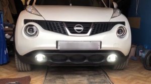 Дневные ходовые огни Nissan juke в птф