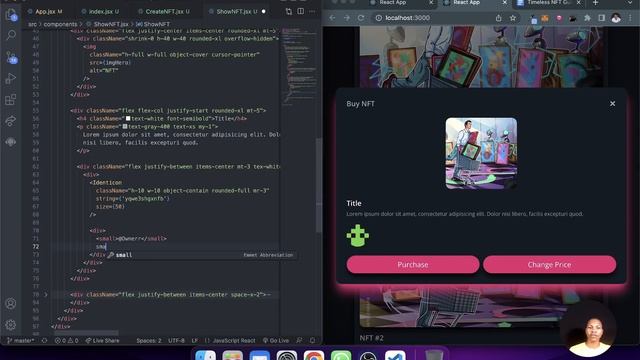 Build a Web3 NFT Marketplace with React, Tailwind CSS, and Solidity смотреть онлайн