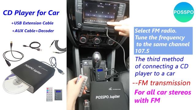 CD DVD Player for Car with USB Port FM, Portable External CD Player That Plugs into Car Laptop Desk смотреть онлайн