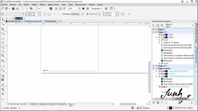 Numeración y pie de página en CorelDraw X8 - X7 - X6 - X5 - Previos al diseño de una revista 2017 смотреть онлайн