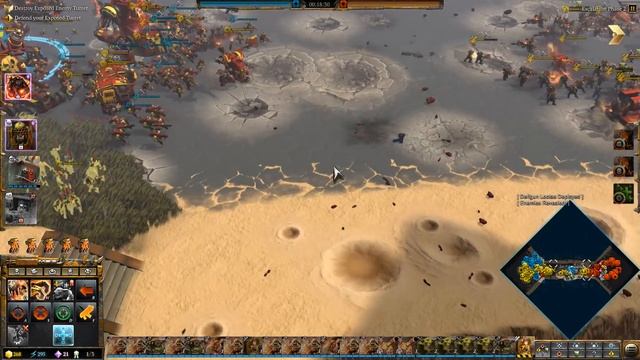 Orks vs Space Marines, 3v3, Hard AI - Warhammer 40K: Dawn Of War 3 - Deathwatch Mod смотреть онлайн