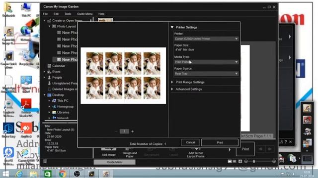 Canon Image Garden  Create Passport Size Photo In Canon Free Application Software