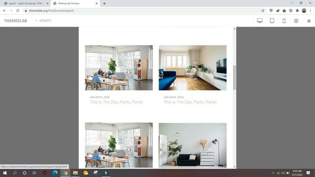 Apartt: Apart Bootstrap HTML template смотреть онлайн