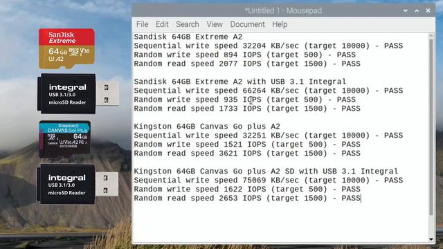 SD card Slot Vs USB 3.1 SD card reader. Raspberry Pi 4 8GB. A2 SD Card Speed test. смотреть онлайн