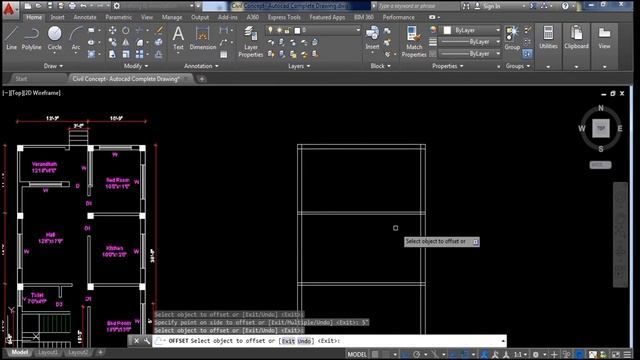 How to draw ground floor Plan (Video-14) | Complete autocad tutorial for Civil Engineers смотреть онлайн