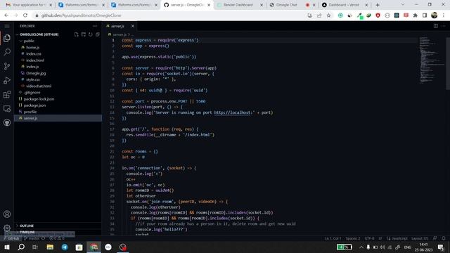 Omegle Clone Project Using Socket.io + PeerJs смотреть онлайн