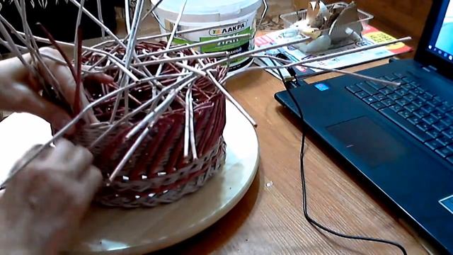 мк корзинки с двойным наклонным рисунком смотреть онлайн