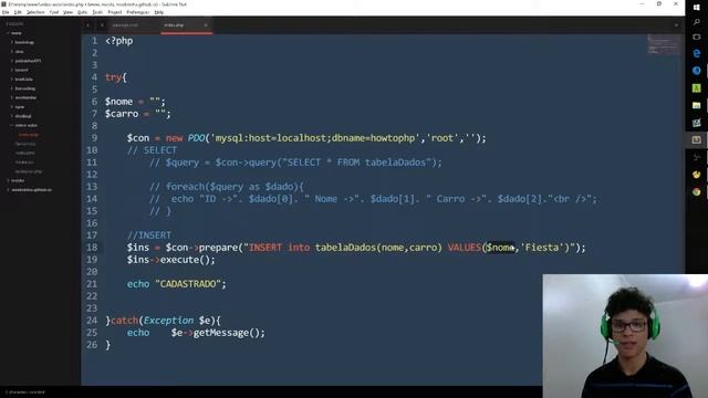 [PTBR] PHP PDO - INSERT MYSQL смотреть онлайн