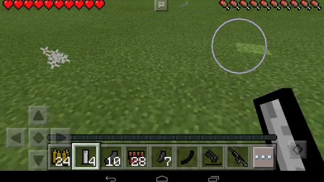 Как перезаряжать оружие в игре Minecraft PE 0.14.3 смотреть онлайн