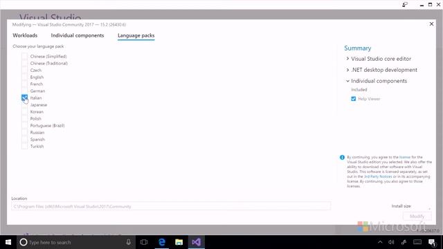 06 Install Language Packs in Visual Studio 2017 смотреть онлайн