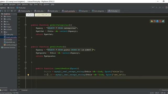 Singleton Pattern - CRUD Insert смотреть онлайн