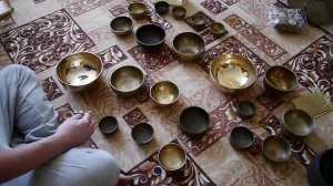 Поющие чаши. Тибетские чаши. Обучение на чашах. Медитация. Поющая чаша. #TIBETAN #BOWLS #SINGING